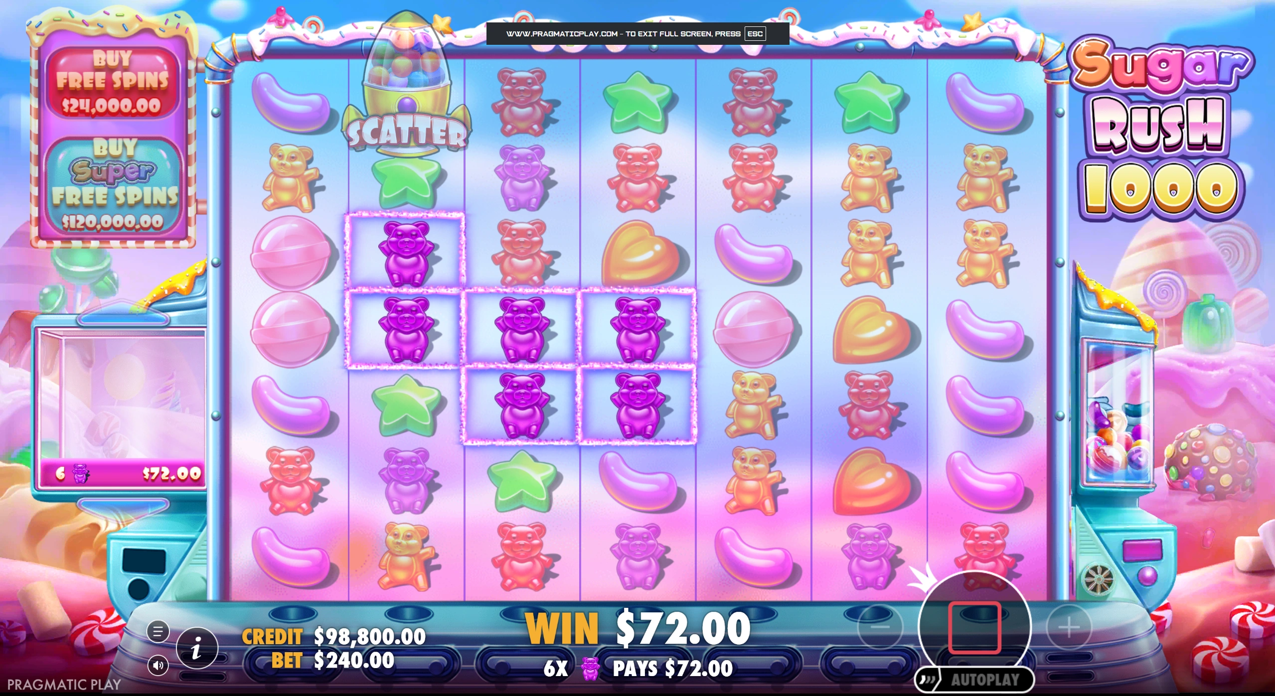 Sugar Rush 1000 slot